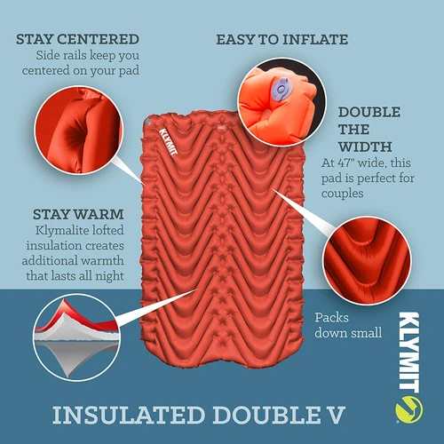 Insulated Double V Sleeping Pad by Klymit – Garage Grown Gear
