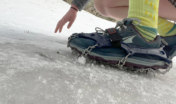 Hillsound Ultra Trail Crampons Review Lightweight MicroSpikes Feet Traction Thru-Hiking 