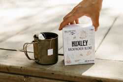 Huxley Backpacker Coffee Fresh Ground Portable Brew Bag Backpacking GGG Garage Grown Gear