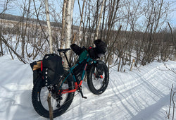 Winter Bikepacking Solo The Ice Age Trail Hammock Camping Solo Wisconsin The Underdown GGG Garage Grown Gear