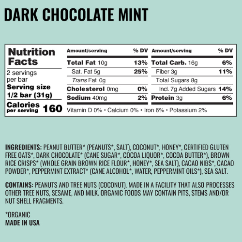 Dark Chocolate Mint Bars by Kate's Real Food