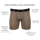 Men's Ridge Boxer Briefs by Ridge Merino