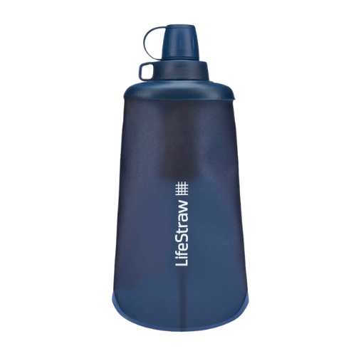 Peak Series Collapsible Squeeze 650ml Bottle with Filter by Lifestraw
