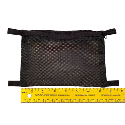 Flat Mesh Zipper Pouches by PackbackDesigns