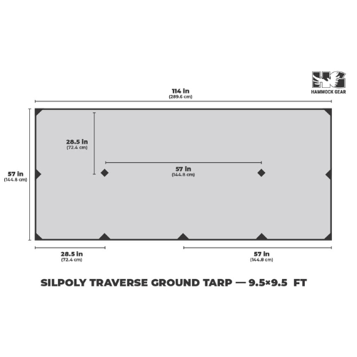 The Traverse Ground Tarp by Hammock Gear