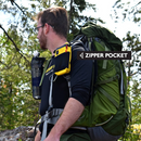 Zippered Shoulder Strap Pocket by Chicken Tramper Gear