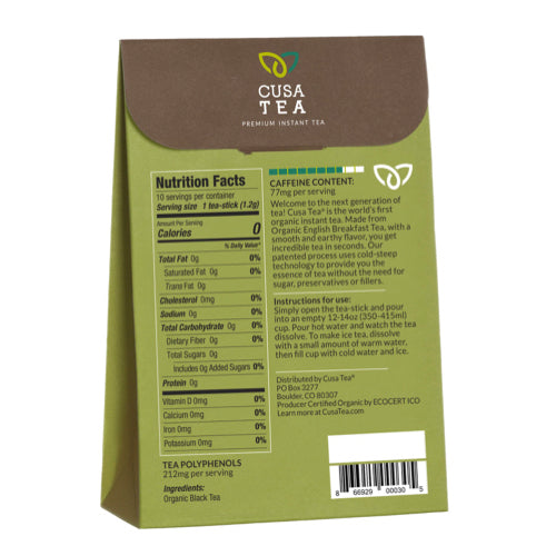 Organic English Breakfast Tea by Cusa Tea