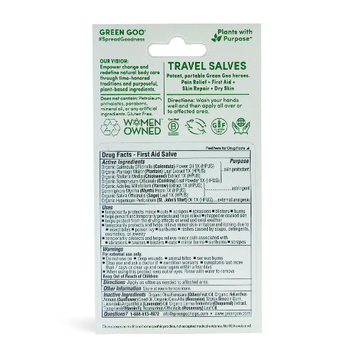 Everyday Essential Travel Salves by Green Goo