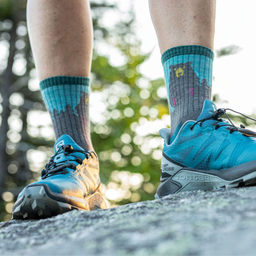 Women's Bear Town Micro Crew Lightweight Hiking Sock by Darn Tough