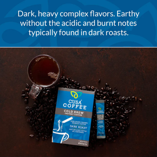 Dark Roast Cold Brew Instant Coffee by Cusa Tea & Coffee